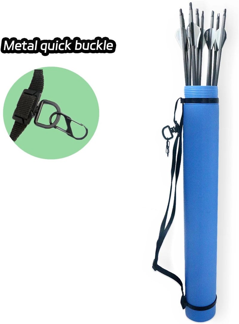 BOWSOUL Arrow Tube Case Adjustable and Extendable Archery Arrow Holder Archery Quivers for Hunting, Target Shooting-Protective EVA Foam Arrow Insert Included - Image 3